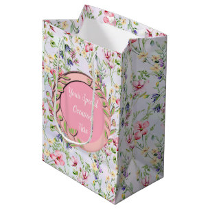Elegant Floral Frame: for Every Occasion Medium Gift Bag