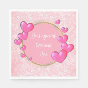 Elegant Floral Frame: for Every Occasion Napkin