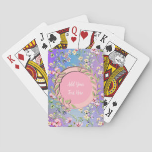Elegant Floral Frame: for Every Occasion Playing Cards