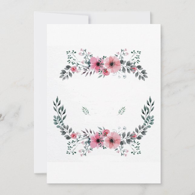Elegant Floral Frame Invitation (Front)