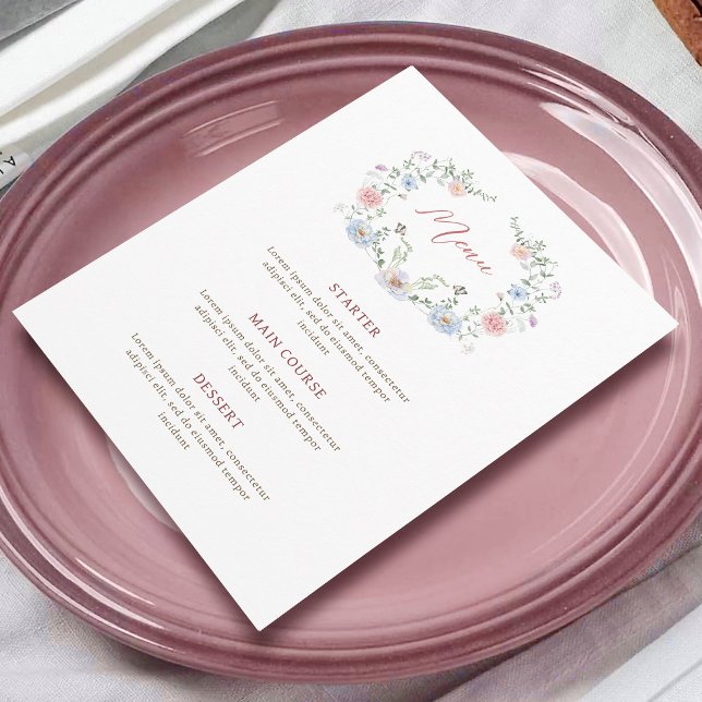 Elegant Floral Frame Menu (Creator Uploaded)