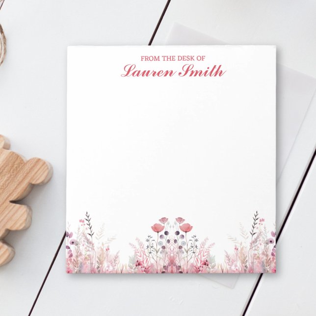 Elegant Floral From The Desk Of Minimalist Notepad (Creator Uploaded)