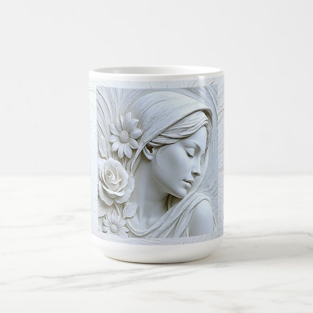 Elegant Floral Goddess Coffee Mug (Center)