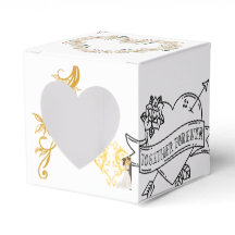 Elegant Floral,-gold favour box