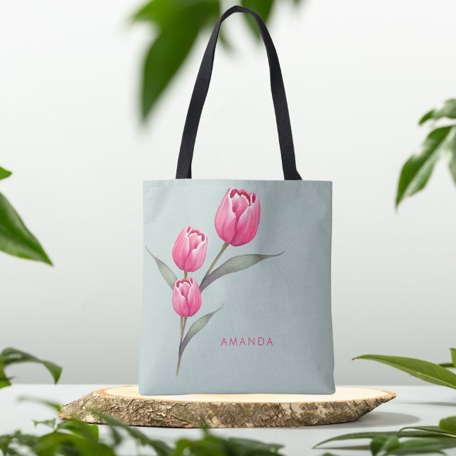  Elegant Floral Green Trendy Chic Stylish Tote Bag (Creator Uploaded)