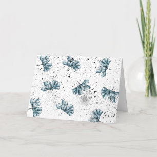 Elegant Floral Grunge Card