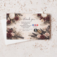 Elegant Floral Hairstylist Business
