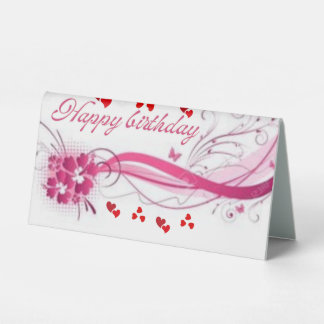 Elegant Floral Happy Birthday Greeting Card