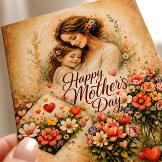 Elegant Floral Happy Mother’s Day Card 
