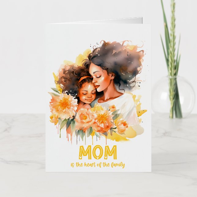  Elegant Floral Happy Mother’s Day Foil Greeting Card (Front)