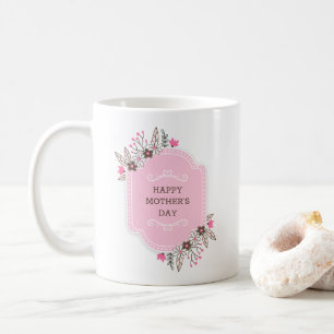Elegant Floral Happy Mother's Day   Coffee Mug