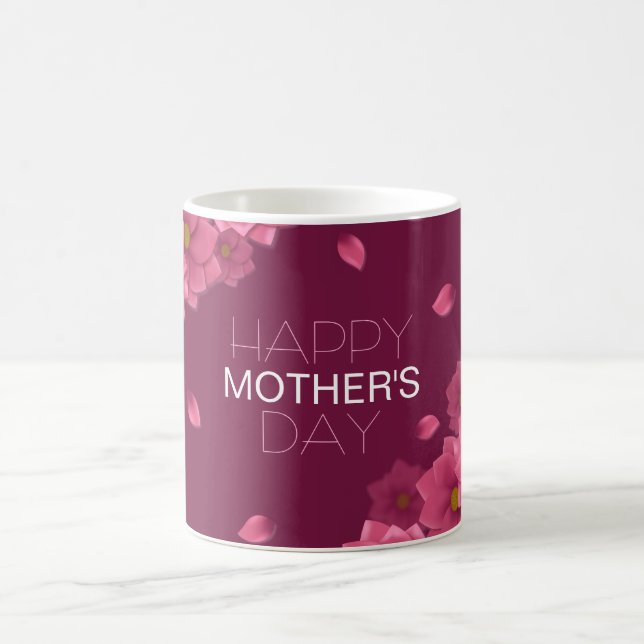 Elegant Floral Happy Mother's Day | Coffee Mug (Center)