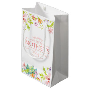 Elegant Floral Happy Mother's Day   Gift Bag
