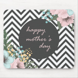 Elegant Floral Happy Mother's Day   Mouse Pad