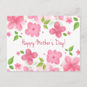 Elegant Floral Happy Mother's Day   Postcard
