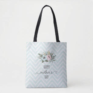 Elegant Floral Happy Mother's Day   Tote Bag