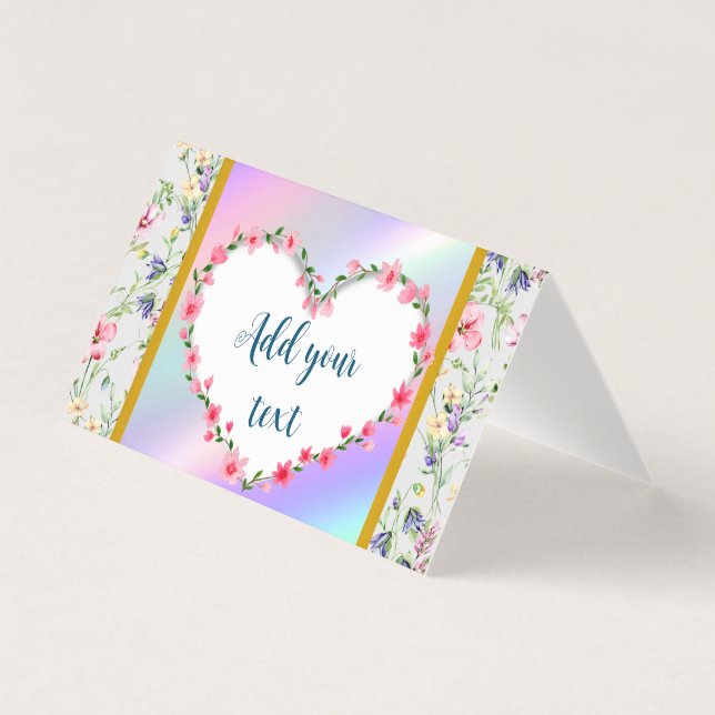 Elegant Floral Heart Frame: for Every Occasion (Front)