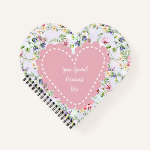 Elegant Floral Heart Frame: for Every Occasion Notebook