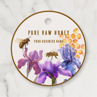 Elegant floral Honey product Favour Tags