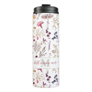 Elegant Floral Hummingbird Best Mum Ever Thermal Tumbler