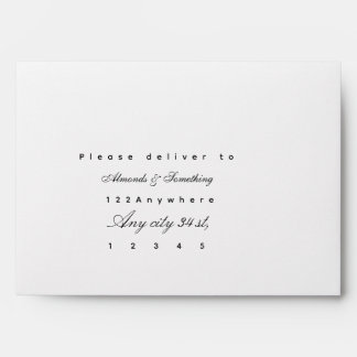 Elegant Floral Inner Envelope