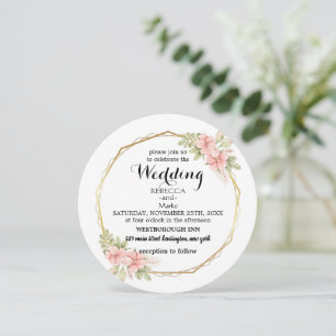 Elegant floral invitation