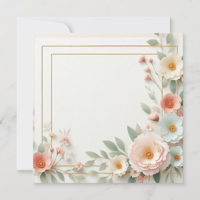 Elegant Floral Invitation (Front)
