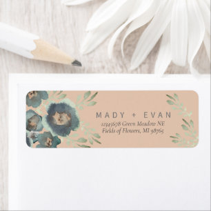 Elegant Floral  Label Return Address Label