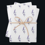 Elegant floral lavender wrapping paper sheet<br><div class="desc">Every mum to-be deserves a celebration,  so make sure to shower her with all your love,  and some fun gifts! Organise the prefect baby shower with these elegant lavender supplies.</div>