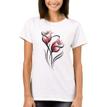 Elegant Floral Line Art