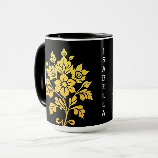 Elegant Floral Luxury Popular Collection Mug (Front Left)