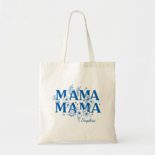 Elegant Floral Mama Design Tote Bag