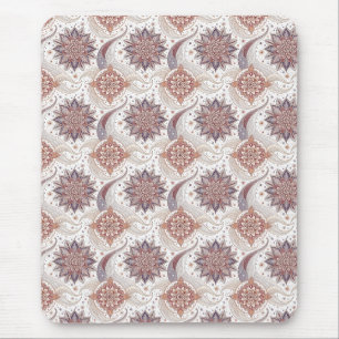 Elegant Floral Mandala Spiritual Design Pattern Mouse Pad
