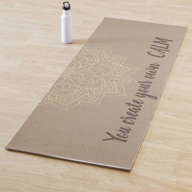 Elegant Floral Mandala -You Create Your Own Calm Yoga Mat (In Situ)