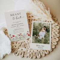 Elegant Floral Meant To Bee Photo Bridal Shower