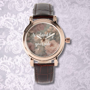 Elegant Floral Memorial Gift for Grieving Mother Watch