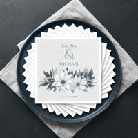 Elegant Floral Mint Teal