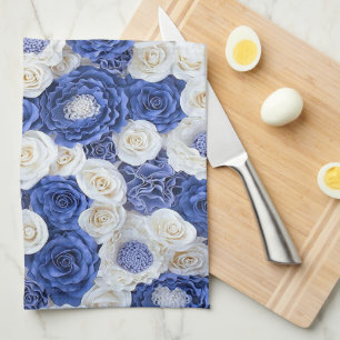Elegant Floral Modern Trendy Custom Gift Tea Towel