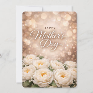 Elegant Floral Mother’s Day Greeting Design Holiday Card