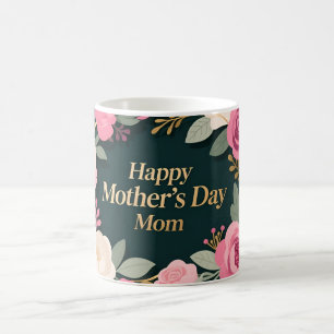Elegant Floral Mother’s Day Mum Design Coffee Mug