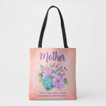 Elegant Floral MOTHER's Tote Bag