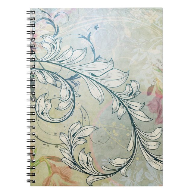 Elegant Floral Notebook (Front)