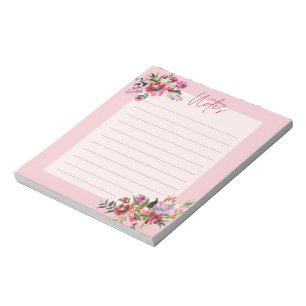 elegant floral notepads