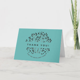 Elegant Floral Nurse Caregiver Doctor Thank You Card