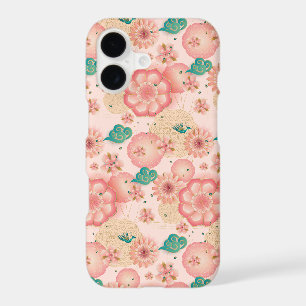 Elegant Floral Ornament Spring Peach Garden Boho