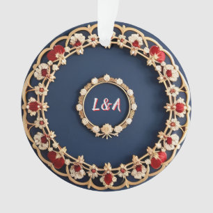Elegant Floral Ornamental Design Ornament