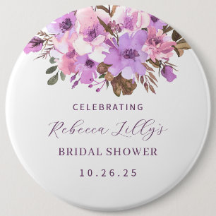 Elegant Floral Paper 6 Cm Round Badge