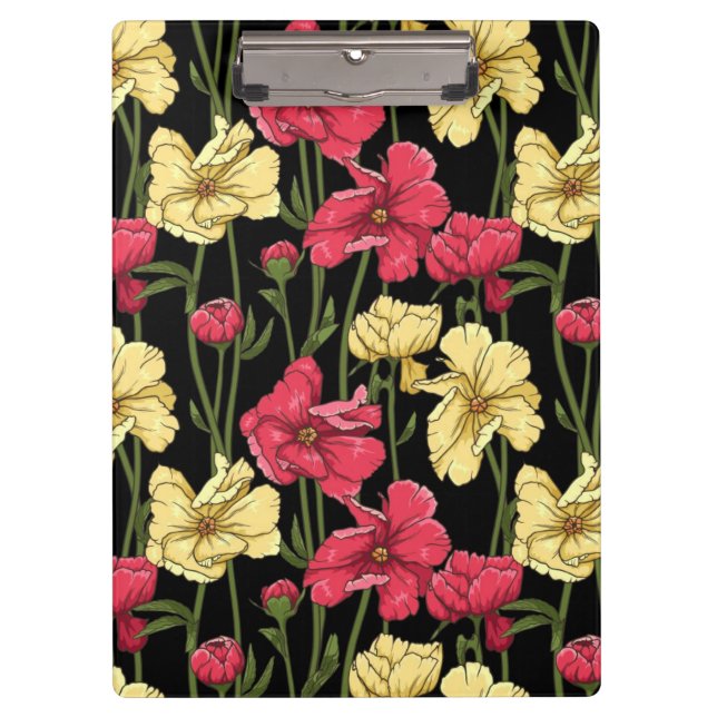 Elegant floral pattern 2 clipboard (Front)