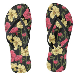 Elegant floral pattern 2 thongs