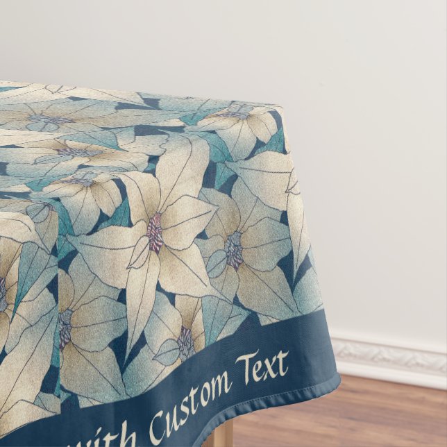 Elegant Floral Pattern Beautiful Romantic Flowers  Tablecloth (In Situ)